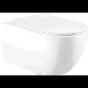 MEXEN Carmen mísa wc Rimless včetně sedátka s slow slim, duroplast, bílá lesk 3088L4000 obraz