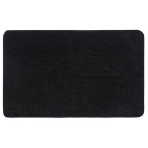 AQUALINE RIST koupelnová předložka, 50x80cm, 100% polyester, protiskluz, černá NI8591 obraz