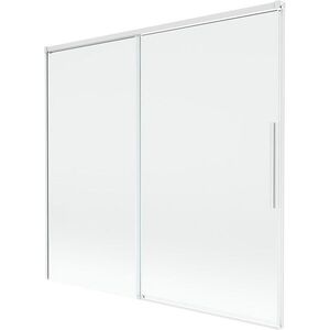 MEXEN/S Rox vanová zástěna 2-křídlová posuvná 170 x 150, transparent, bílá 8C9-170-001-20-00 obraz