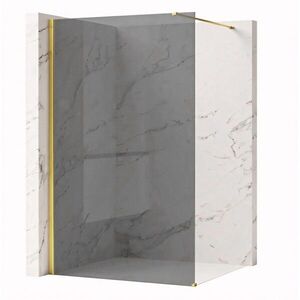 REA/S Sprchová zástěna Flexi Grey / Gold 110 KPL-K99783 obraz