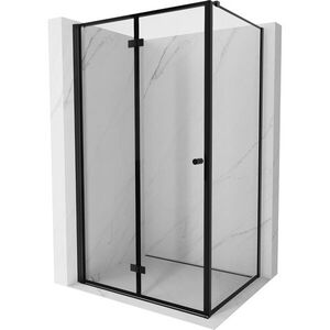 MEXEN/S Mist-F sprchový kout skládací dveře levá 80 x 100, černá okraj, černá 8A6T-080-100-70-70-L obraz