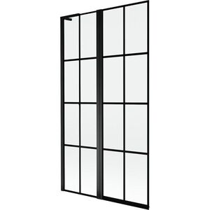 MEXEN/S Mist L vanová zástěna 2-křídlová levá 100 x 150, černá kratka, černá 8A9L-100-011-70-77-L obraz