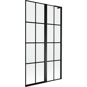 MEXEN/S Mist L vanová zástěna 2-křídlová pravá 100 x 150, černá kratka, černá 8A9L-100-011-70-77-P obraz