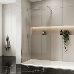 REA/S Sprchová zástěna Flexi Transparent / Chrome 100 KPL-K99062 obraz