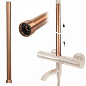 REA Prodloužení pro vanovou/sprchovou soupravu BRUSH COPPER 50cm REA-K5489 obraz