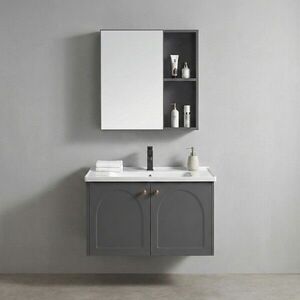 REA Sada koupelnového nábytku s umyvadlem Denver 60cm Grey REA-M0010 obraz