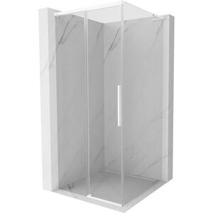 MEXEN/S Rox L sprchový kout posuvný 100 x 100, transparent, bílá 8C2L-100-100-20-00 obraz