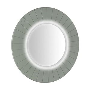 SAPHO LUMIRO STRIP kulaté zrcadlo s LED osvětlením v rámu ø 75cm, verde LR750-4444S obraz