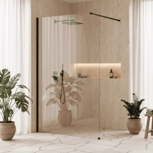 REA/S Sprchová zástěna Flexi Transparent / Black 120 KPL-K99160 obraz