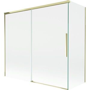 MEXEN/S Rox vanová zástěna 2-křídlová posuvná 170 + 80 x 150, transparent, zlatá 8C9-170-080-50-00 obraz