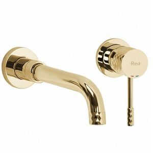 REA Podomítková umyvadlová baterie LUNGO Diamond Gold + BOX REA-B0539 obraz
