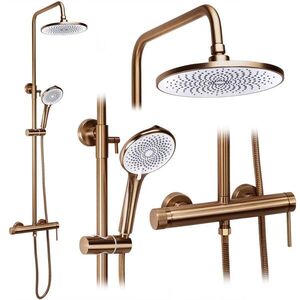 REA Sprchový set Foss Clif Brush Copper REA-P3914 obraz