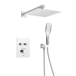 Rubineta THERMO-2F-OLO (SQ), termostatický podomítkový set, 2-cestná (s příslušenstvím) OLBA625055 obraz