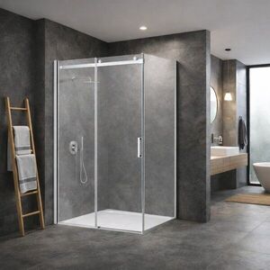 HOPA Pevná boční stěna PANEL BELVER CHROM NEW Barva rámu Chrom/Leštěný hliník (ALU), Pevná stěna 80 Směr zavírání Univerzální Levé / Pravé, Výplň Čiré bezpečnostní sklo 8 mm BCBELV80PSCCN obraz