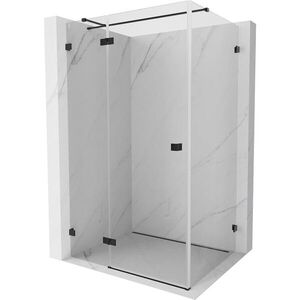 MEXEN/S Lunar T sprchový kout dveře křídlové levá 75 x 80, transparent, černá 834T-075-080-70-00-L obraz