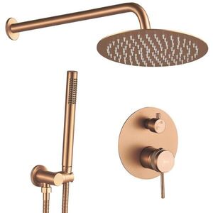 REA Podomítková sprchová sada Lungo Grip Brush Copper + BOX REA-P5651 obraz