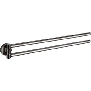 MEXEN Remo dvojitý obrotowy věšák na rčník, black chrome 70507255-73 obraz