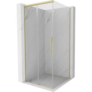MEXEN/S Rox sprchový kout posuvný 95 x 95, transparent, zlato 8C2-095-095-50-00 obraz