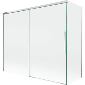 MEXEN/S Rox vanová zástěna 2-křídlová posuvná 180 + 90 x 150, transparent, chrom 8C9-180-090-01-00 obraz