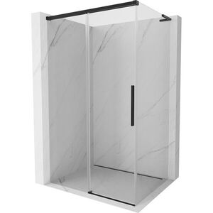 MEXEN/S Rox L sprchový kout posuvný 95 x 110, transparent, černá 8C2L-095-110-70-00 obraz