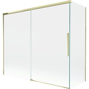MEXEN/S Rox vanová zástěna 2-křídlová posuvná 180 + 90 x 150, transparent, zlatá 8C9-180-090-50-00 obraz