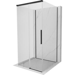 MEXEN/S Rox-3S sprchový kout 3 stěnný , posuvný 95 x 95, transparent, černá 8C2-095-095-70-00-3S obraz