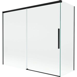 MEXEN/S Rox vanová zástěna 2-křídlová posuvná 180 + 90 x 150, transparent, černá 8C9-180-090-70-00 obraz