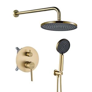 REA Podomítková sprchová sada Foster Brush Gold + BOX REA-P6441 obraz