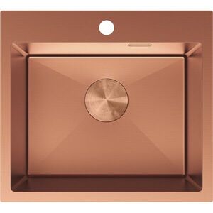 MEXEN Solix ocelový dřez 1-bowl 500 x 450 mm, měď 6402501000-65 obraz