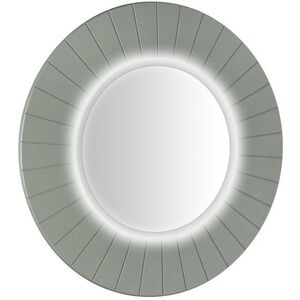 SAPHO LUMIRO STRIP kulaté zrcadlo s LED osvětlením v rámu ø 90cm, verde LR950-4444S obraz