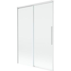 MEXEN/S Rox vanová zástěna 2-křídlová posuvná 120 x 150, transparent, bílá 8C9-120-001-20-00 obraz