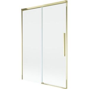 MEXEN/S Rox vanová zástěna 2-křídlová posuvná 120 x 150, transparent, zlatá 8C9-120-001-50-00 obraz
