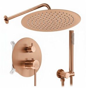 REA Podomítková sprchová sada Foss Clif Brush Copper + BOX REA-P5649 obraz