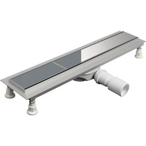 DEANTE Odtokový žlab Neo, chrom, podlahový, 70 cm oboustranný KNS_007D obraz