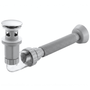 REA Umyvadlový sifon s univerzální výpustí click-clack Flow Chrome REA-A9490 obraz