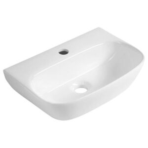 AQUALINE FLANNY keramické umyvadlo 46x31cm, bílá NP396 obraz