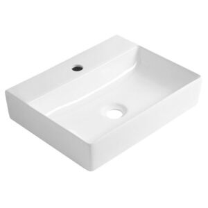 AQUALINE SOYO keramické umyvadlo 46x36cm, bílá NP465 obraz