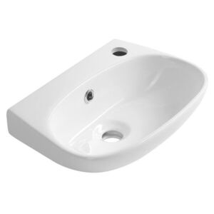 AQUALINE VELSA keramické umývátko 40x29cm, bílá NP479 obraz