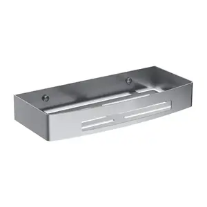 OMNIRES UNI sprchový košík, 30 x 5 x 13 cm, broušený nikl UN10331NI obraz