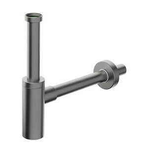 BONOMINI INOXMATER umyvadlový sifon 5/4", odpad 32, nerez/gun metal 0581GM32K2 obraz