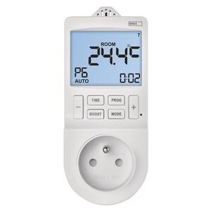 SAPHO Zásuvkový termostat s funkcí digitální spínací zásuvky s wifi P56601FR obraz