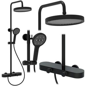 REA Sprchový set Creo Black REA-P0360 obraz