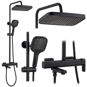 REA Sprchový set Arlo Black REA-P7440 obraz