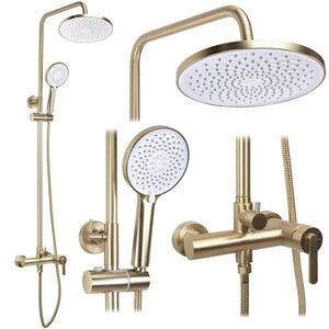 REA Sprchový set Ontario Brush Gold REA-P9494 obraz