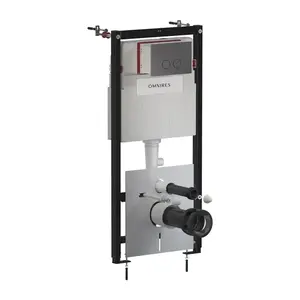 OMNIRES Set: STRONGFRAME podomítkový rám ECO + STEEL-R45 nerez tlačítko, antracit broušený STFWCECO1R45-RAT obraz