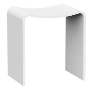 SAPHO KORAL koupelnová stolička 40x43x30cm, solid surface, bílá mat WF462 obraz