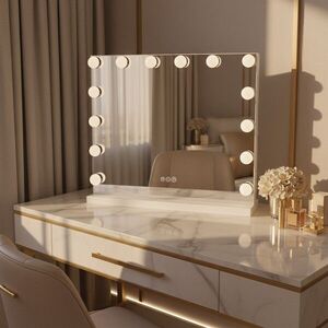 REA Zrcadlo LED HOLLYWOOD White HOM-12010 obraz