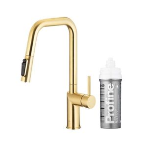 KFA Duero pure style, filtrující, s otočnou výtokovou armaturou, PVD broušené světlé zlato + profine silver s 6623-314-39 obraz