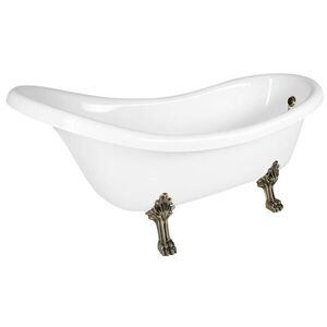 POLYSAN RETRO volně stojící vana 174, 5x82x80, 5cm, bílá, nohy bronz 43388 obraz