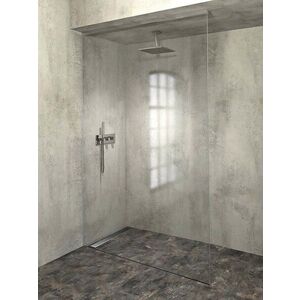 POLYSAN ARCHITEX sada pro uchycení skla, podlaha-stěna-strop se spádovou lištou, 1615x2600, levá, leštěný hliník AX2616L obraz